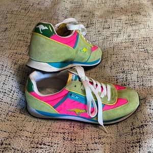 KangaROOS Lotus SD neon zip-pocket sneakers